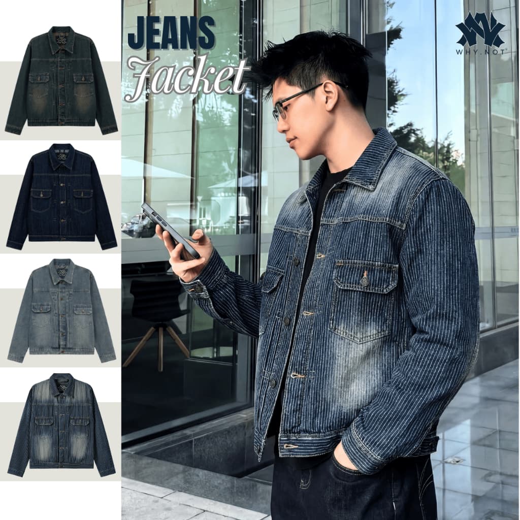 Đánh giá & Review Áo Khoác Jeans Denim Wash 3 Màu Xanh Phong Cách Trẻ Trung Năng Động Menswear Pants Áo Khoác Jeans Nam Nữ Có Bigsize